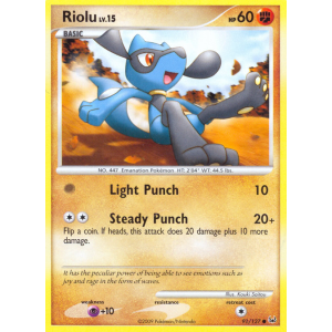 Riolu 91/127 Pokemon TCG Platinum Platinum