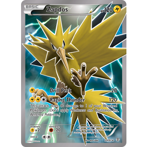 Rare Holo Zapdos 29/83 Pokemon TCG XY Generations