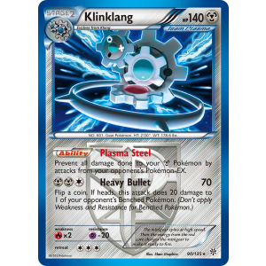 Rare Holo Klinklang 90/135 Pokemon TCG Black & White Plasma Storm