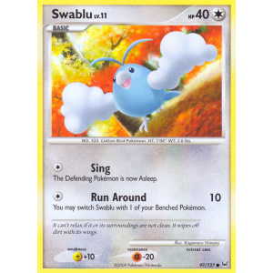 Swablu 97/127 Pokemon TCG Platinum Platinum