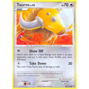 Tauros 98/127 Pokemon TCG Platinum Platinum