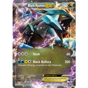 Rare Holo EX Black Kyurem-EX 95/135 Pokemon TCG Black & White Plasma Storm