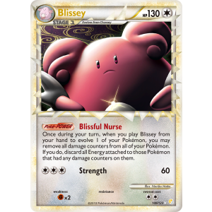 Rare Prime Blissey 106/123 Pokemon TCG HeartGold & SoulSilver HeartGold & SoulSilver