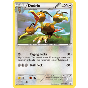 Dodrio 100/135 Pokemon TCG Black & White Plasma Storm