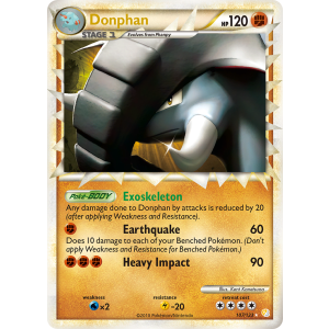 Rare Prime Donphan 107/123 Pokemon TCG HeartGold & SoulSilver HeartGold & SoulSilver