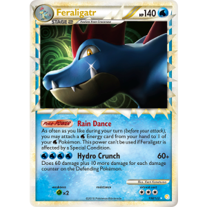 Rare Prime Feraligatr 108/123 Pokemon TCG HeartGold & SoulSilver HeartGold & SoulSilver