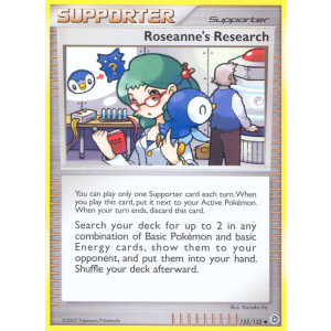 Roseanne's Research 125/132 Pokemon TCG Diamond & Pearl Secret Wonders