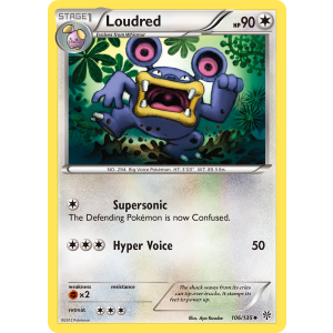 Loudred 106/135 Pokemon TCG Black & White Plasma Storm