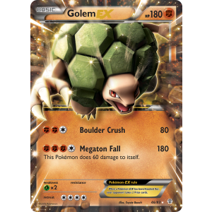 Rare Holo EX Golem-EX 46/83 Pokemon TCG XY Generations