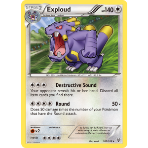 Exploud 107/135 Pokemon TCG Black & White Plasma Storm