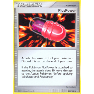 PlusPower 112/127 Pokemon TCG Platinum Platinum