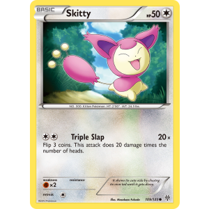 Skitty 109/135 Pokemon TCG Black & White Plasma Storm