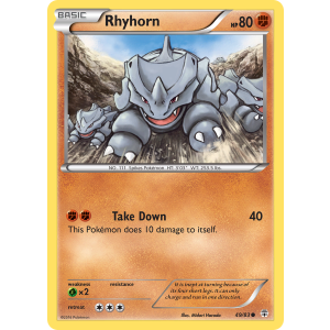 Rhyhorn 49/83 Pokemon TCG XY Generations