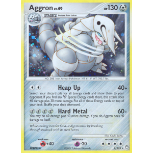 Rare Holo Aggron 1/123 Pokemon TCG Diamond & Pearl Mysterious Treasures