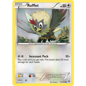 Rufflet 115/135 Pokemon TCG Black & White Plasma Storm