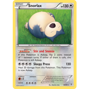 Snorlax 58/83 Pokemon TCG XY Generations