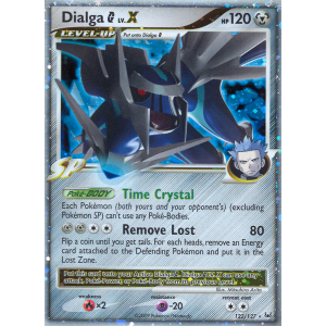 Rare Holo LV.X Dialga G LV.X 122/127 Pokemon TCG Platinum Platinum