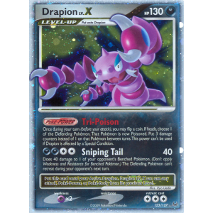 Rare Holo LV.X Drapion LV.X 123/127 Pokemon TCG Platinum Platinum