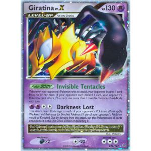 Rare Holo LV.X Giratina LV.X 124/127 Pokemon TCG Platinum Platinum