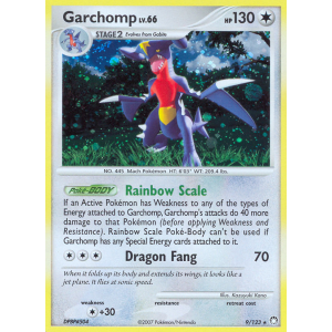 Rare Holo Garchomp 9/123 Pokemon TCG Diamond & Pearl Mysterious Treasures