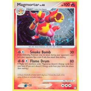 Rare Holo Magmortar 12/123 Pokemon TCG Diamond & Pearl Mysterious Treasures