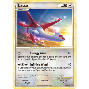 Promo Latias HGSS10/25 Pokemon TCG HeartGold & SoulSilver HGSS Black Star Promos