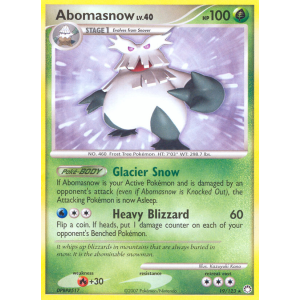 Abomasnow 19/123 Pokemon TCG Diamond & Pearl Mysterious Treasures