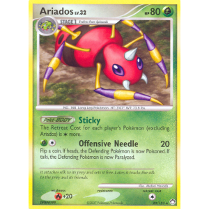 Ariados 20/123 Pokemon TCG Diamond & Pearl Mysterious Treasures