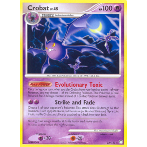 Crobat 23/123 Pokemon TCG Diamond & Pearl Mysterious Treasures