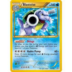 Rare Secret Blastoise 137/135 Pokemon TCG Black & White Plasma Storm