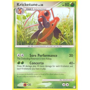 Kricketune 27/123 Pokemon TCG Diamond & Pearl Mysterious Treasures