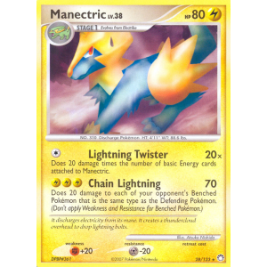 Manectric 28/123 Pokemon TCG Diamond & Pearl Mysterious Treasures