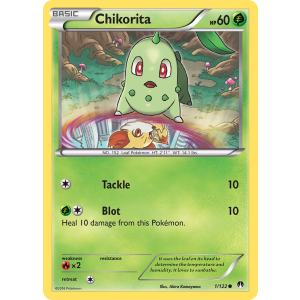 Chikorita 1/122 Pokemon TCG XY BREAKpoint