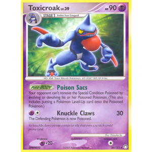 Toxicroak 36/123 Pokemon TCG Diamond & Pearl Mysterious Treasures