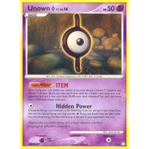 Unown I 37/123 Pokemon TCG Diamond & Pearl Mysterious Treasures