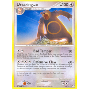 Ursaring 38/123 Pokemon TCG Diamond & Pearl Mysterious Treasures