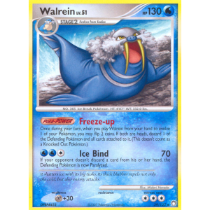 Walrein 39/123 Pokemon TCG Diamond & Pearl Mysterious Treasures