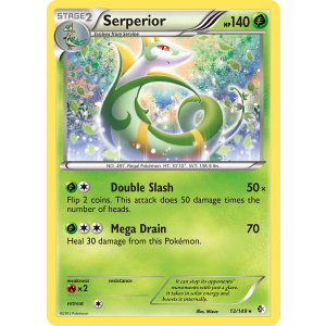 Rare Holo Serperior 13/149 Pokemon TCG Black & White Boundaries Crossed