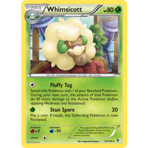 Whimsicott 15/149 Pokemon TCG Black & White Boundaries Crossed