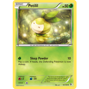 Petilil 16/149 Pokemon TCG Black & White Boundaries Crossed