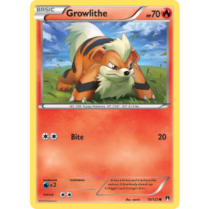 Growlithe 10/122 Pokemon TCG XY BREAKpoint