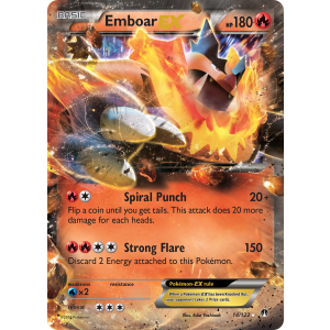 Rare Holo EX Emboar-EX 14/122 Pokemon TCG XY BREAKpoint