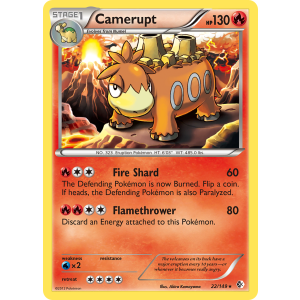 Camerupt 22/149 Pokemon TCG Black & White Boundaries Crossed