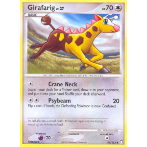 Girafarig 49/123 Pokemon TCG Diamond & Pearl Mysterious Treasures