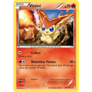 Victini 23/149 Pokemon TCG Black & White Boundaries Crossed