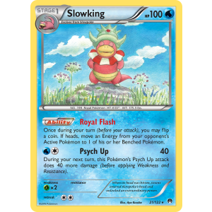 Rare Holo Slowking 21/122 Pokemon TCG XY BREAKpoint