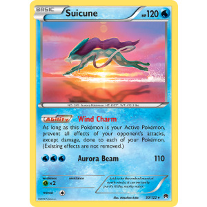 Rare Holo Suicune 30/122 Pokemon TCG XY BREAKpoint