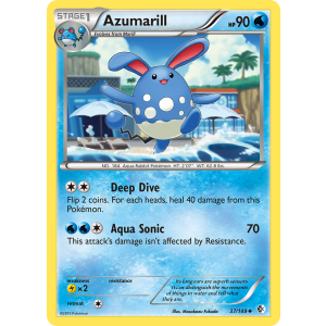 Azumarill 37/149 Pokemon TCG Black & White Boundaries Crossed