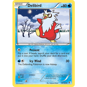 Delibird 38/149 Pokemon TCG Black & White Boundaries Crossed