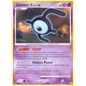 Unown E 65/123 Pokemon TCG Diamond & Pearl Mysterious Treasures